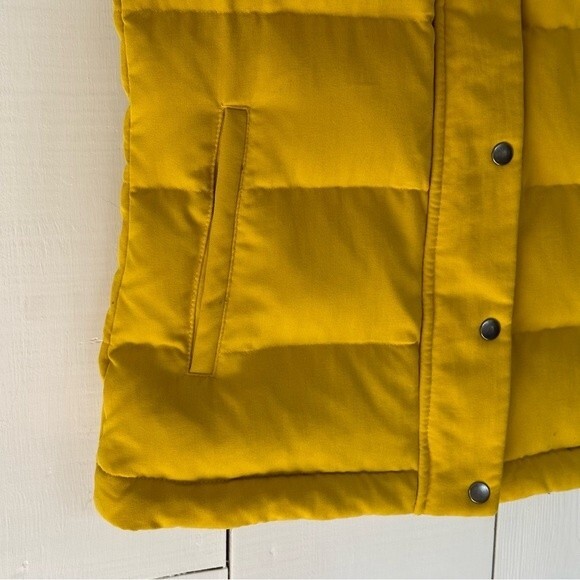 Patagonia Bivy Vest Sulphur Yellow XS Mushroom Print Lining Hooded - Picture 11 of 14